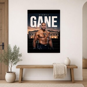 Poster di Ciryl Gane | UFC Fight Night alla Casa Bianca 2026 | Stampa artistica da parete MMA | Decorazione campione dei pesi massimi immagine 10