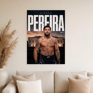 Alex Pereira Poster | UFC White House Fight Night 2026 | MMA Wall Art Print | Heavyweight Champion Decor image 4