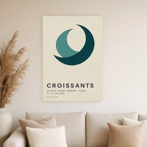 Croissants | Abstract Wall Art | Modern Gallery Poster | Minimalist Print | Printed & Shipped image 4