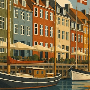 Copenhagen Nyhavn Mid Century image 3