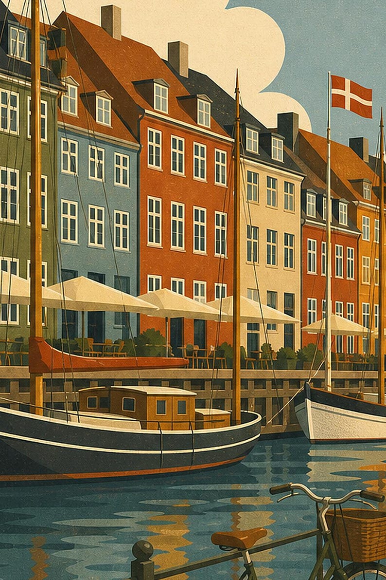 Copenhagen Nyhavn Mid Century image 3