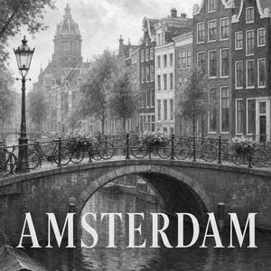 Amsterdam-Reiseposter | Wandbild mit sanfter Malerei (Niederlande) | Stadtmotiv | Gedruckt & Versand Bild 10