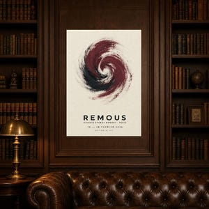 Swirls | Abstract Wall Art | Modern Gallery Poster | Minimalist Print | Printed & Shipped image 5