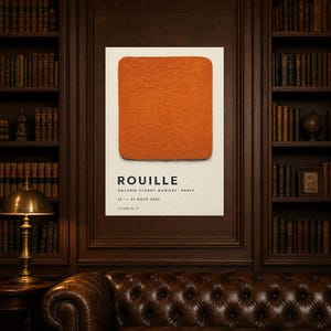 Rost | Abstrakte Wandkunst | Modernes Galerieposter | Minimalistischer Druck | Gedruckt & Versand Bild 5