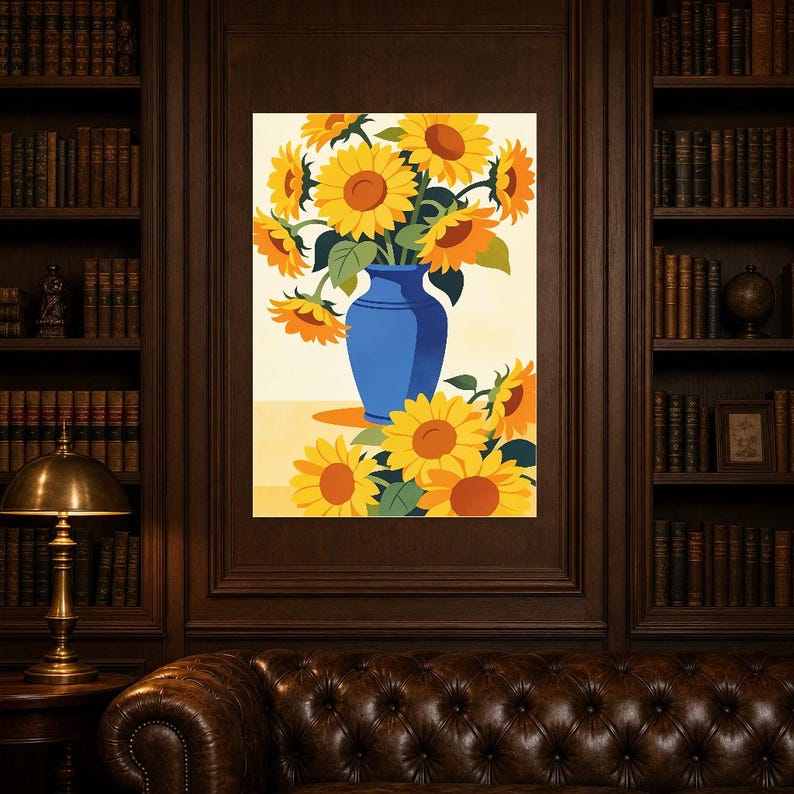 Mediterrane zonnebloemkeukenprint | Dolce Vita Italiaanse Wall Art Print | Eetkamer zomerdecor afbeelding 4