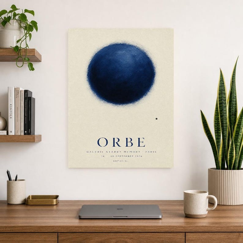 Orb | Abstract Wall Art | Modern Gallery Poster | Minimalist Print | Printed & Shipped image 8