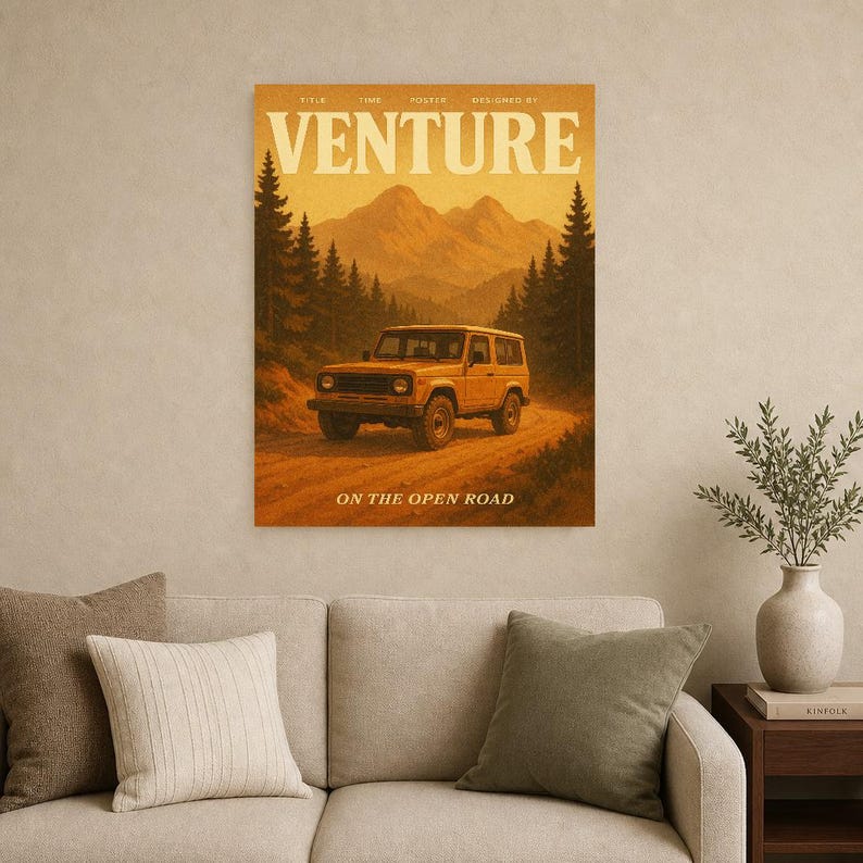 Venture Retro Poster | Vintage 70s Wall Art Print | Aesthetic Magazine Print | Mid Century Retro Decor Gift image 15