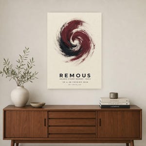 Swirls | Abstract Wall Art | Modern Gallery Poster | Minimalist Print | Printed & Shipped image 2
