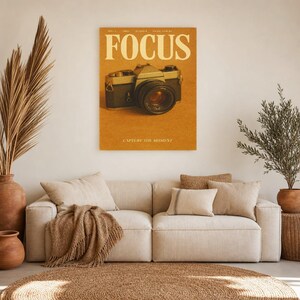 Focus Retro Poster | Vintage 70s Wall Art Print | Aesthetic Magazine Print | Mid Century Retro Decor Gift image 8