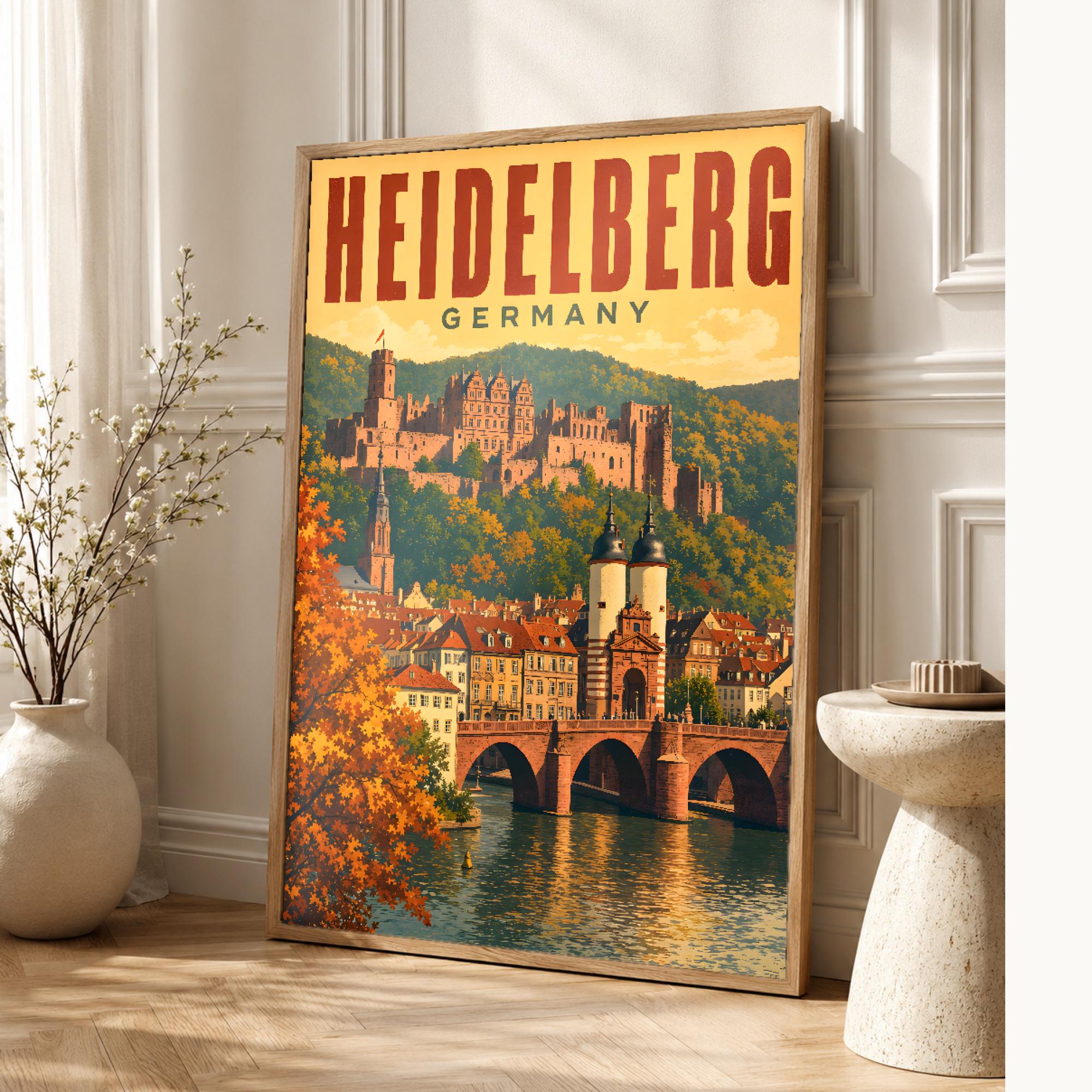 Heidelberg Poster - Etsy