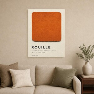 Rost | Abstrakte Wandkunst | Modernes Galerieposter | Minimalistischer Druck | Gedruckt & Versand Bild 9