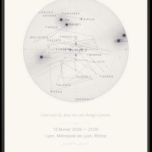 Personalized Star Map | Custom Birth Night Sky Print | New Baby Gift | Constellation Poster | Baby Room Decor | Newborn Gift