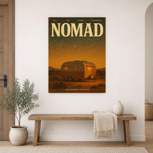 Nomad Retro Poster | Vintage 70s Wall Art Print | Aesthetic Magazine Print | Mid Century Retro Decor Gift image 14