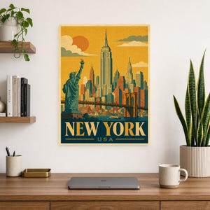 Vintage New York Skyline image 8
