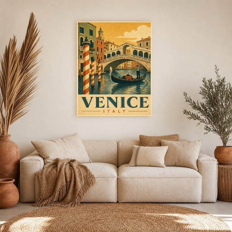 Venice Gondola Vintage 70s image 7