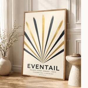 Fan | Abstract Wall Art | Modern Gallery Poster | Minimalist Print | Printed & Shipped image 1