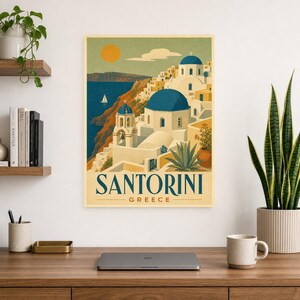 Santorini Domes Vintage 70s image 8
