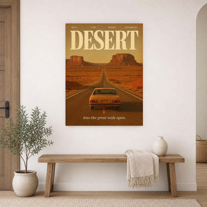Desert Retro Poster | Vintage 70s Wall Art Print | Aesthetic Magazine Print | Mid Century Retro Decor Gift image 16