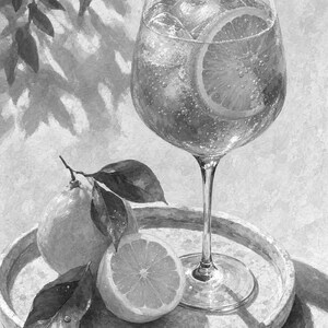 Orange Spritz Lemon Wall Art | Bright Aperitivo Food Still Life Poster | Kitchen Wall Art Print | Bar Cart Decor image 10
