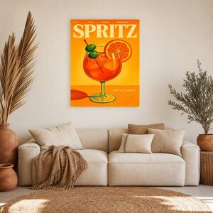 Spritz Retro Poster | Vintage 70er Jahre Wandkunstdruck | Ästhetischer Magazindruck | Mid-Century-Retro-Dekor-Geschenk Bild 11
