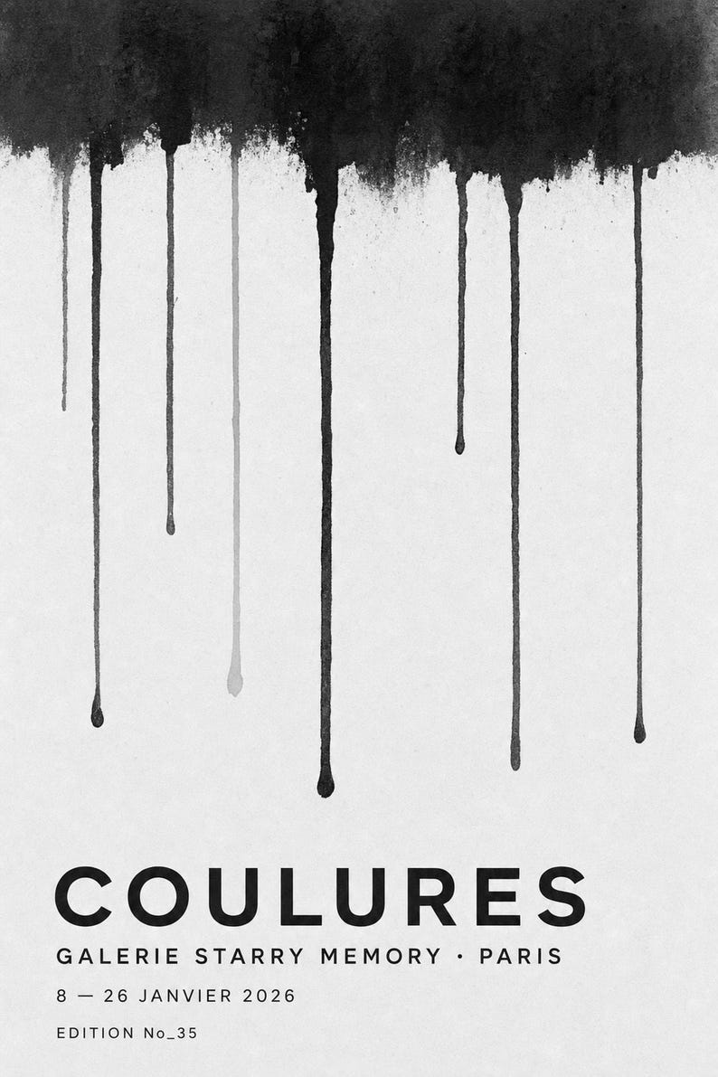 Runs | Abstract Wall Art | Modern Gallery Poster | Minimalist Print | Printed & Shipped image 10