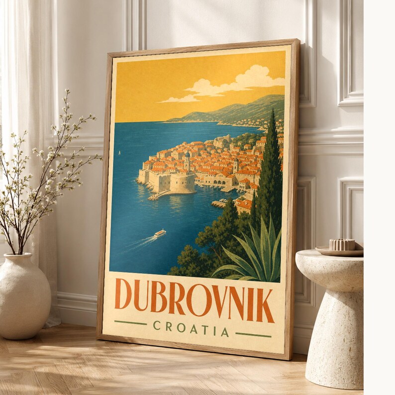 Dubrovnik Walls Vintage 70s image 1