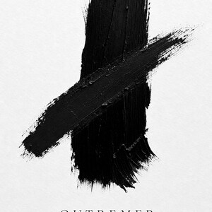 Zagranica | Abstrakcyjna sztuka ścienna | Nowoczesny plakat galeryjny | Minimalistyczny wydruk w kolorze niebieskim i czarnym | Wydruk i wysyłka zdjęcie 10