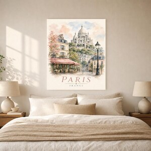 Paris Montmartre Watercolor image 6