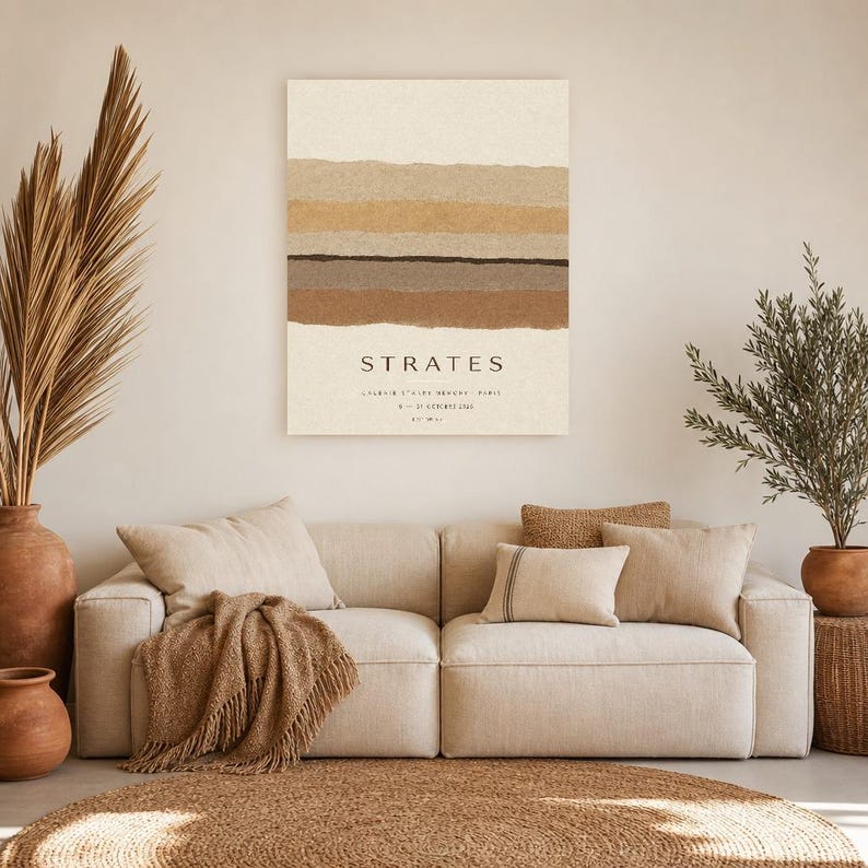 Strata | Abstract Wall Art | Modern Gallery Poster | Minimalist Print | Printed & Shipped image 7
