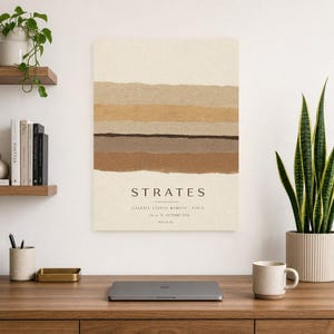 Strata | Abstract Wall Art | Modern Gallery Poster | Minimalist Print | Printed & Shipped image 8