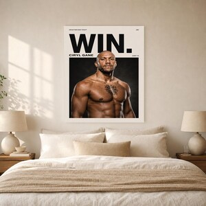 Ciryl Gane Poster | UFC Heavyweight Bout MMA Magazine Wall Art Print | Fight Night Decor image 6