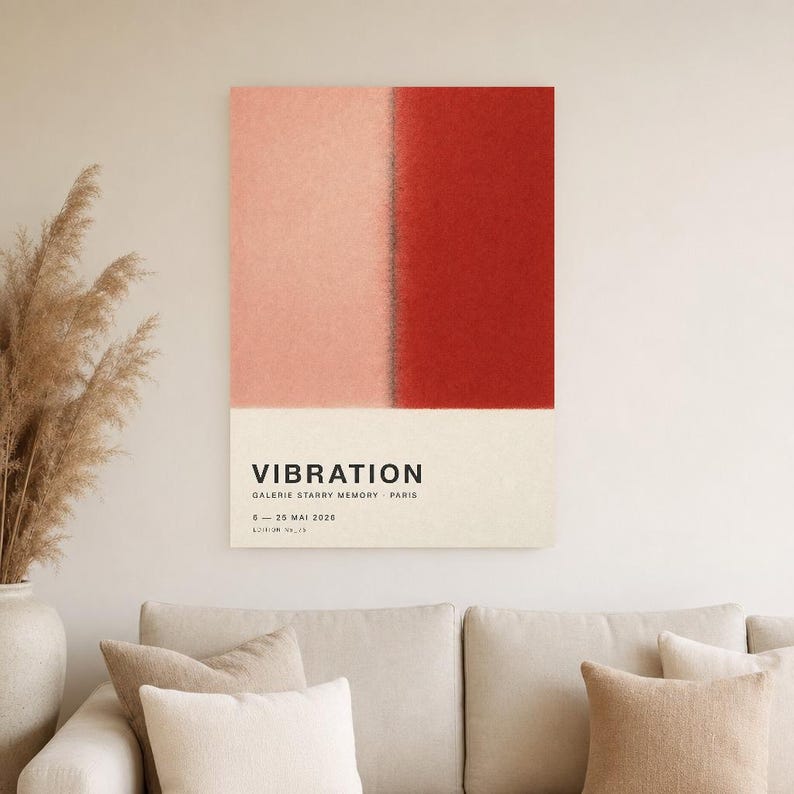 Vibration | Abstract Wall Art | Modern Gallery Poster | Minimalist Print | Printed & Shipped image 4