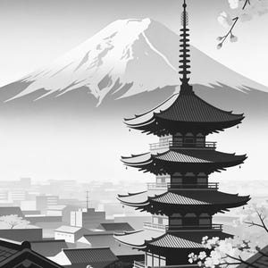 Tokyo Vintage Travel Poster | Retro Japan City Art Print | Housewarming Gift Wall Decor image 17