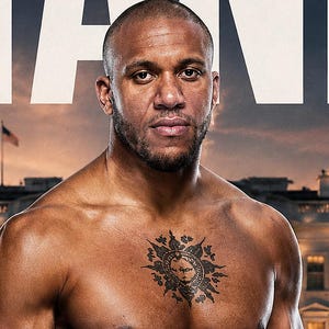 Poster di Ciryl Gane | UFC Fight Night alla Casa Bianca 2026 | Stampa artistica da parete MMA | Decorazione campione dei pesi massimi immagine 3