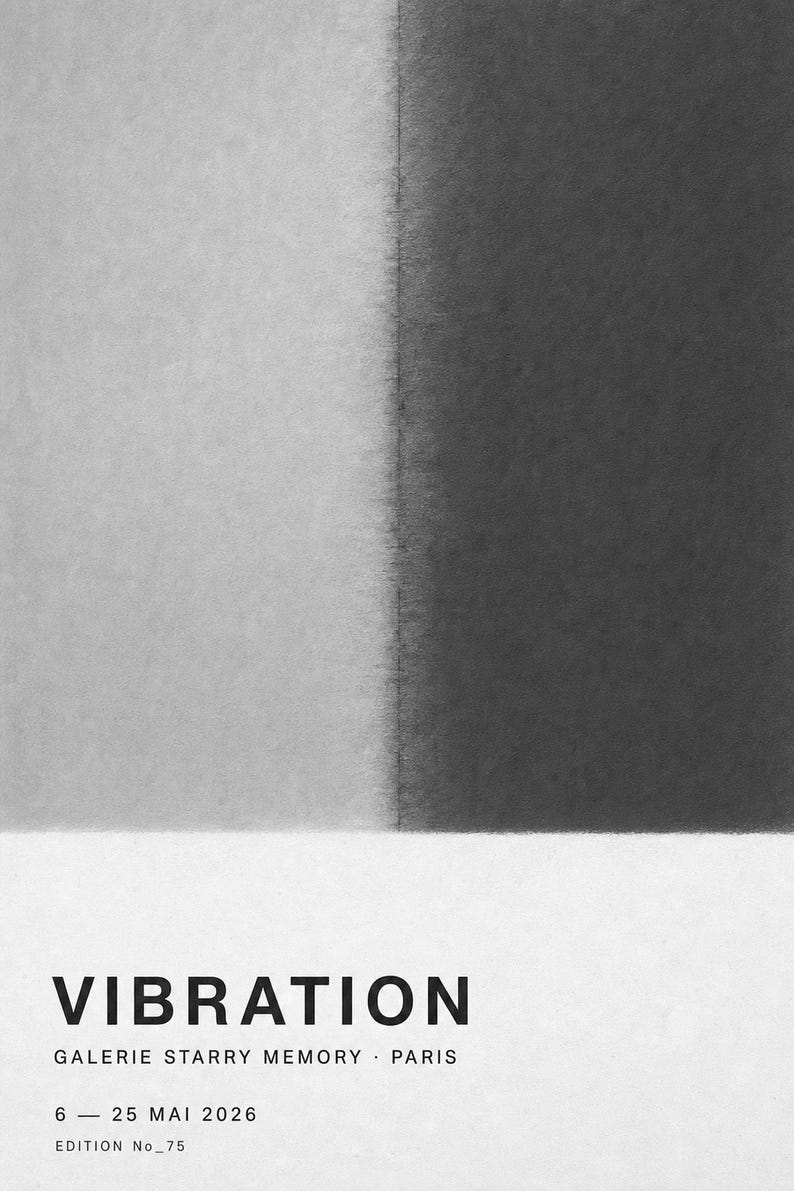 Vibration | Abstract Wall Art | Modern Gallery Poster | Minimalist Print | Printed & Shipped image 10