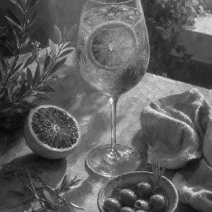 Golden Aperitivo Hour Wall Art | Spritz Citrus Food Still Life Poster | Kitchen Wall Art Print | Bar Cart Decor image 10