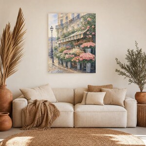 Paris Flower Market Poster | Soft Painting France Wall Art | Parisian Floral Travel Print | Printed & Shipped image 7