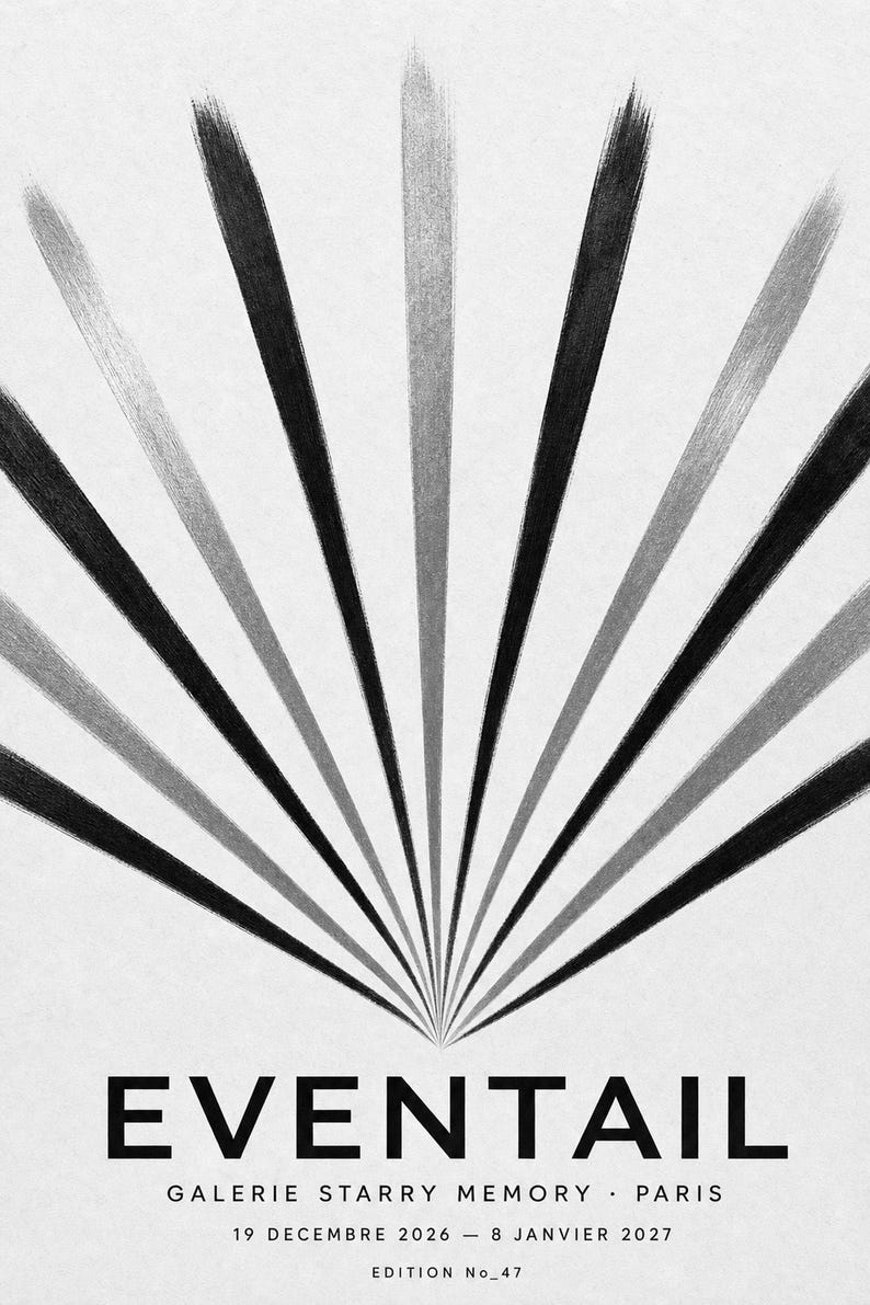 Fan | Abstract Wall Art | Modern Gallery Poster | Minimalist Print | Printed & Shipped image 10