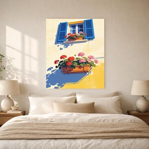 Mediterraner Fenster-Küchendruck | Dolce Vita Italienischer Wandkunstdruck | Esszimmer-Sommerdekoration Bild 6