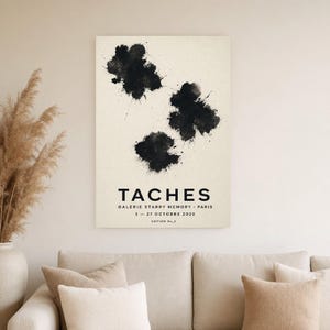 Stains | Abstract Wall Art | Modern Gallery Poster | Minimalist Print | Printed & Shipped image 4