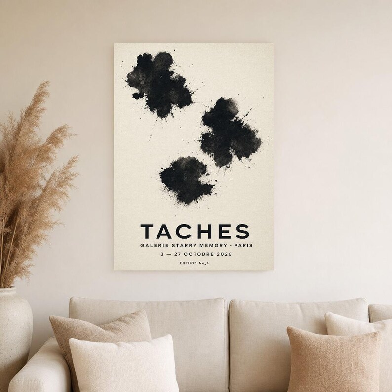 Stains | Abstract Wall Art | Modern Gallery Poster | Minimalist Print | Printed & Shipped image 4