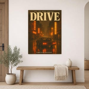 Drive Retro Poster | Vintage 70s Wall Art Print | Aesthetic Magazine Print | Mid Century Retro Decor Gift image 16