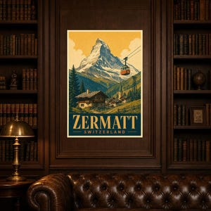Zermatt Matterhorn Vintage 70S image 5
