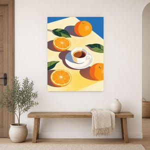 Medelhavsinspirerad espresso-kökstavla | Dolce Vita italiensk väggkonsttavla | Sommarinredning för matsalen bild 16