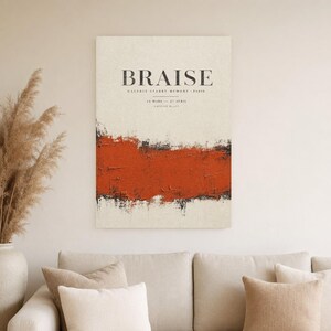 Ember | Abstract Wall Art | Modern Gallery Poster | Minimalist Print | Printed & Shipped image 4
