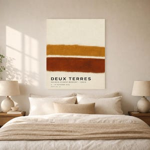 Two Lands | Abstract Wall Art | Modern Gallery Poster | Minimalist Print | Printed & Shipped image 6
