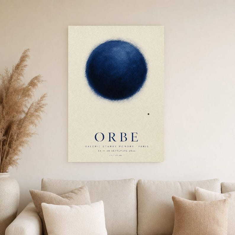 Orb | Abstract Wall Art | Modern Gallery Poster | Minimalist Print | Printed & Shipped image 4