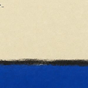Two Plans | Abstract Wall Art | Modern Gallery Poster | Cobalt and Black Minimalist Print | Printed & Shipped image 3