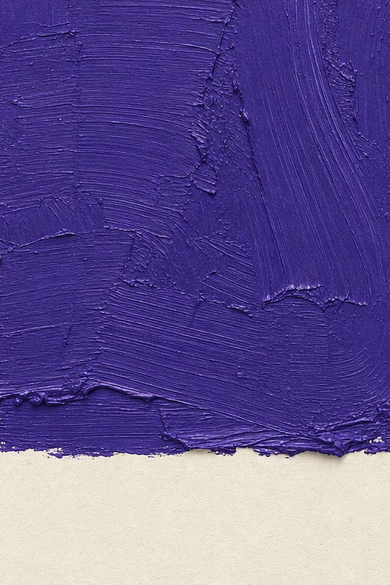 Purple Block | Abstract Wall Art | Modern Gallery Poster | Minimalist Print | Printed & Shipped image 3