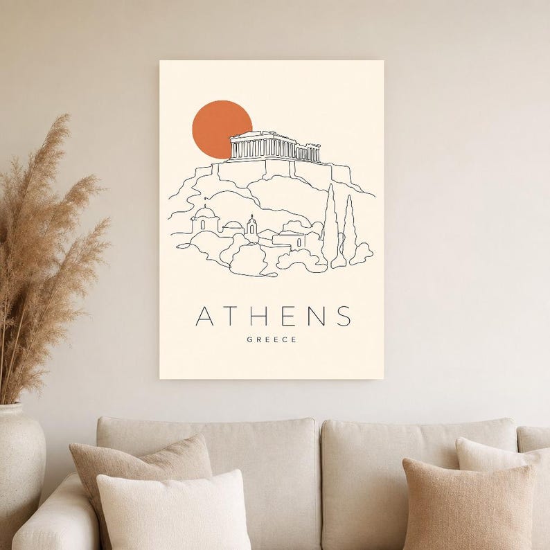 Athens Acropolis Minimalist image 4